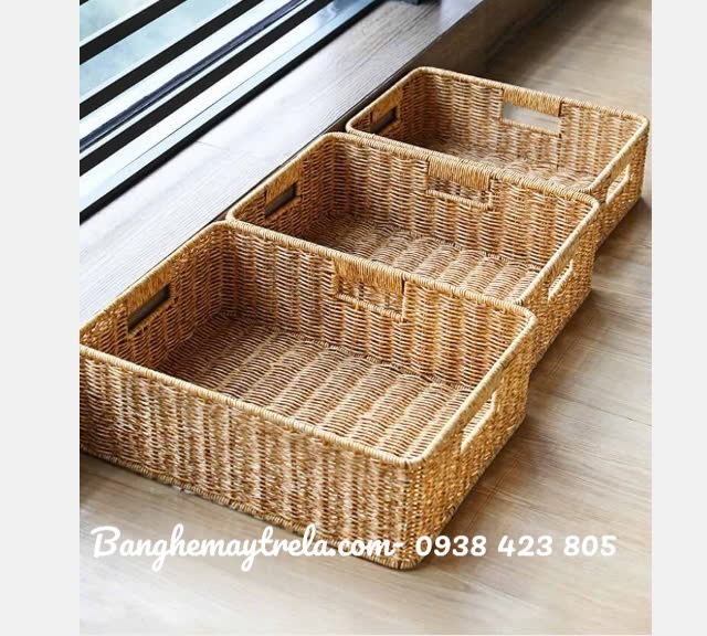 Khay mây nhựa đựng đồ giá rẻ